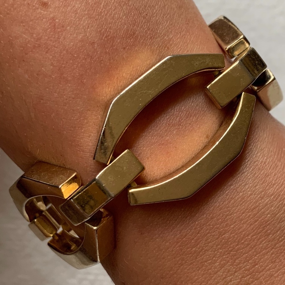 VINTAGE GOLD HEXAGON BRACELET
